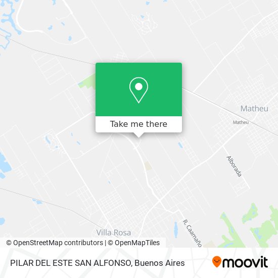 PILAR DEL ESTE SAN ALFONSO map