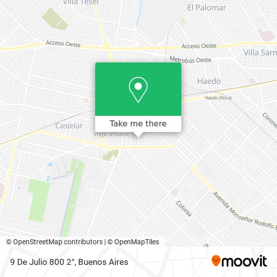 9 De Julio  800 2° map