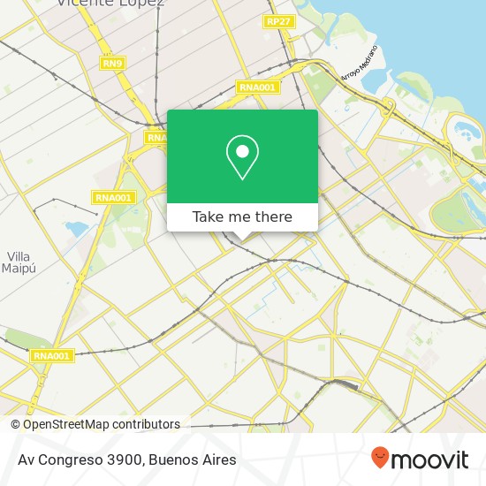 Av Congreso 3900 map