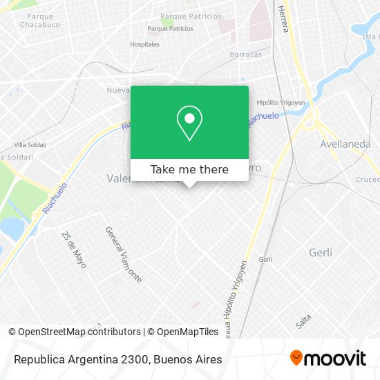 Republica Argentina 2300 map