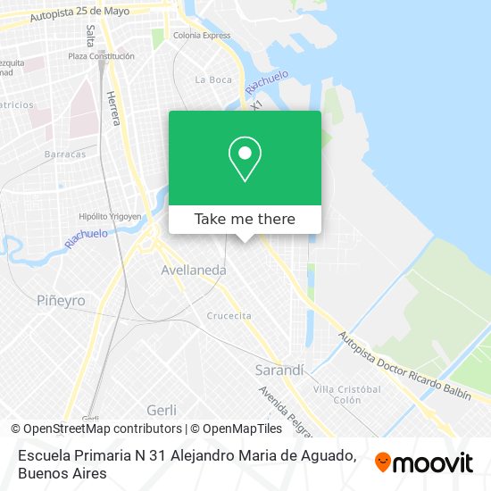 Mapa de Escuela Primaria N 31 Alejandro Maria de Aguado