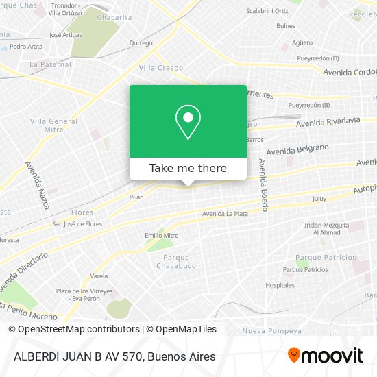 ALBERDI  JUAN B   AV  570 map