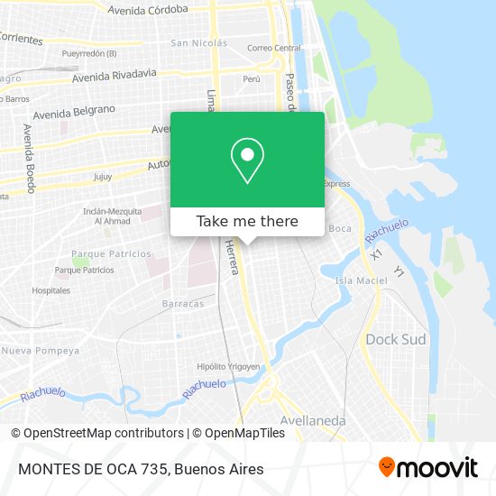 MONTES DE OCA 735 map