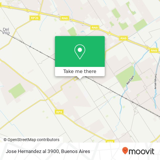 Jose Hernandez al 3900 map