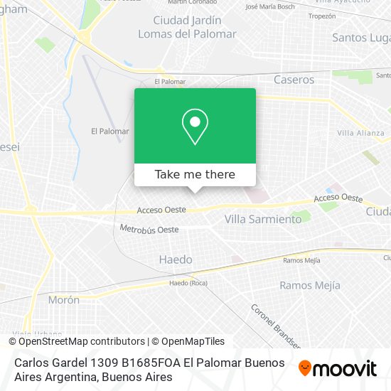 Carlos Gardel 1309  B1685FOA El Palomar  Buenos Aires  Argentina map