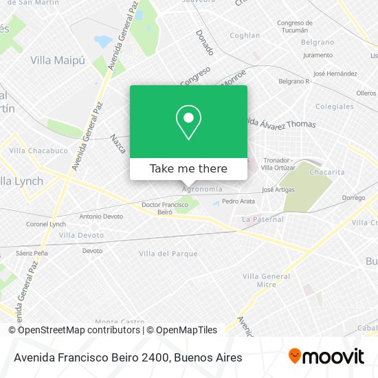 Avenida Francisco Beiro 2400 map