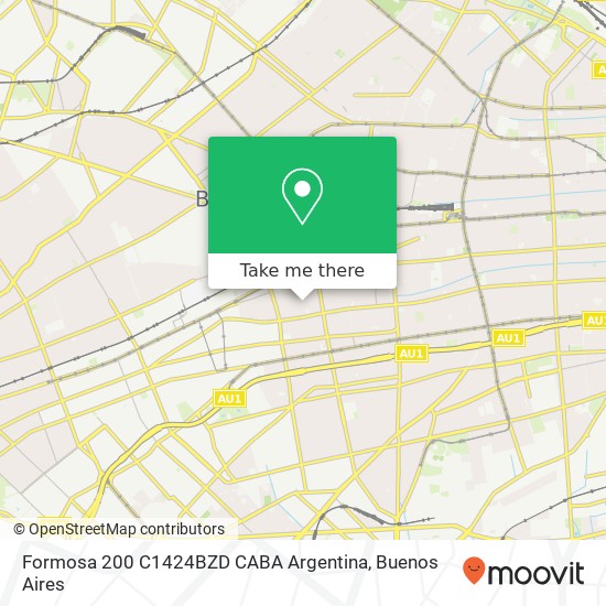 Formosa 200  C1424BZD CABA  Argentina map