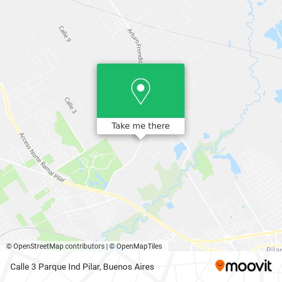 Calle 3 Parque Ind Pilar map