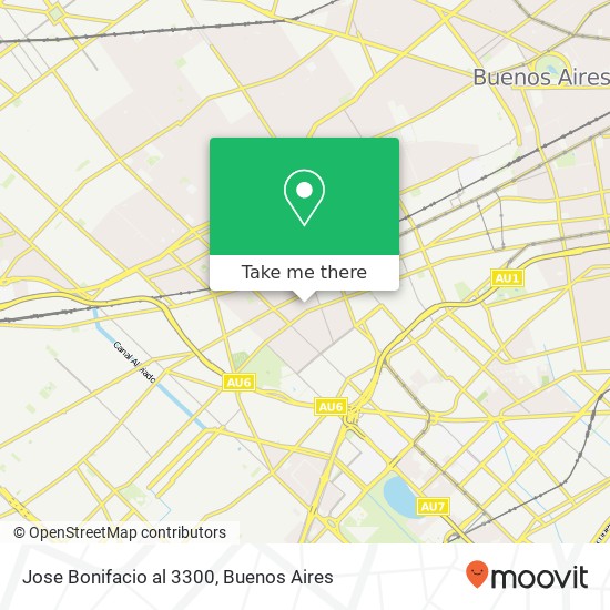 Jose Bonifacio al 3300 map