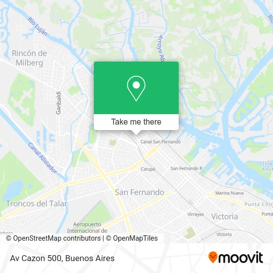 Mapa de Av  Cazon  500