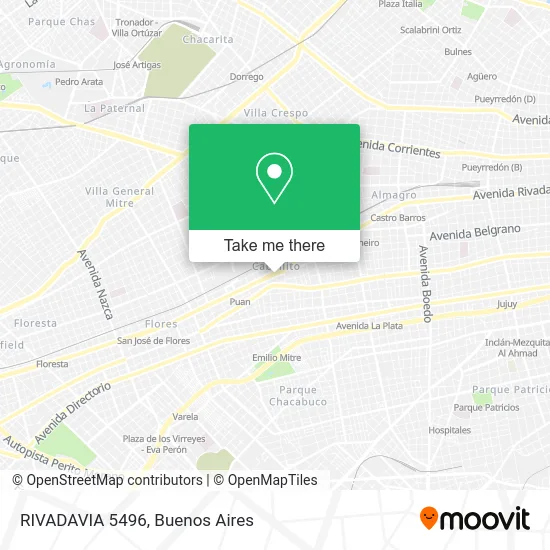 RIVADAVIA 5496 map
