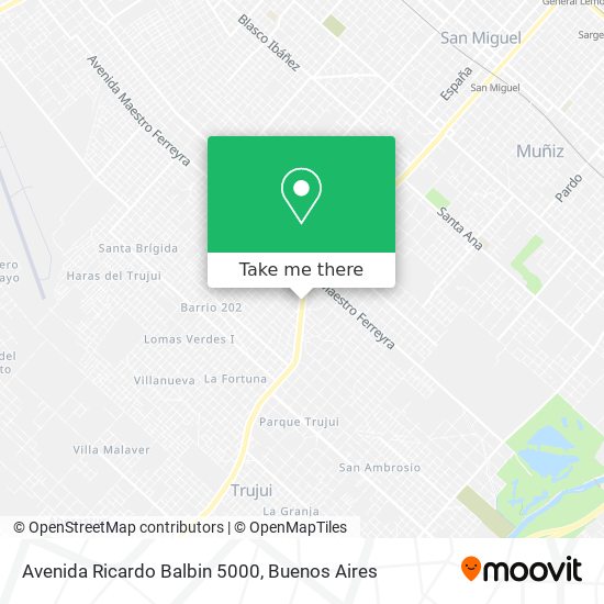 Avenida Ricardo Balbin 5000 map