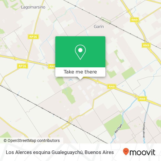 Los Alerces esquina Gualeguaychú map