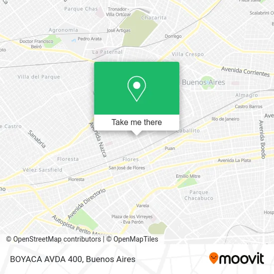 BOYACA  AVDA  400 map