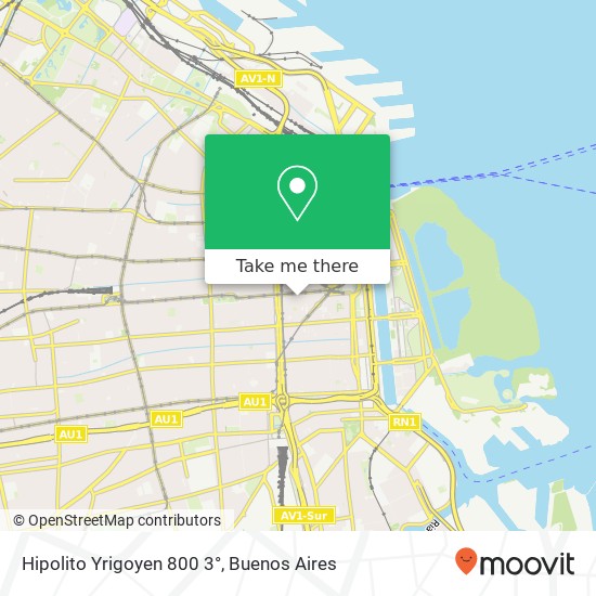 Mapa de Hipolito Yrigoyen 800 3°
