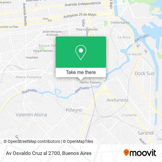 Av  Osvaldo Cruz al 2700 map