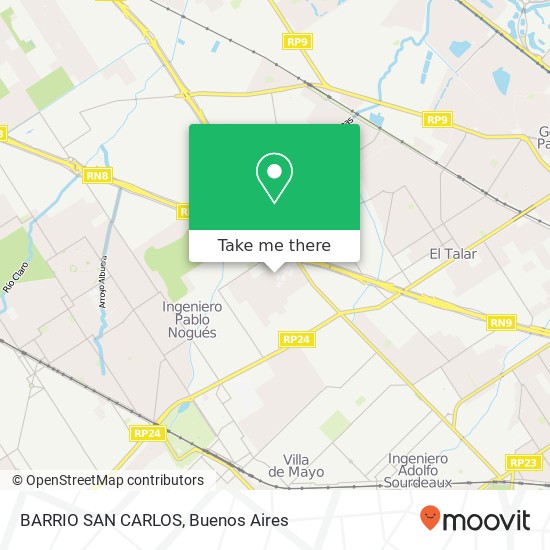 BARRIO SAN CARLOS map