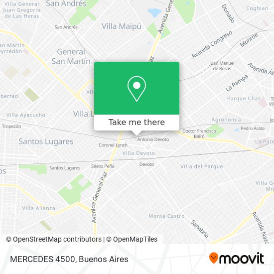 Mapa de MERCEDES 4500
