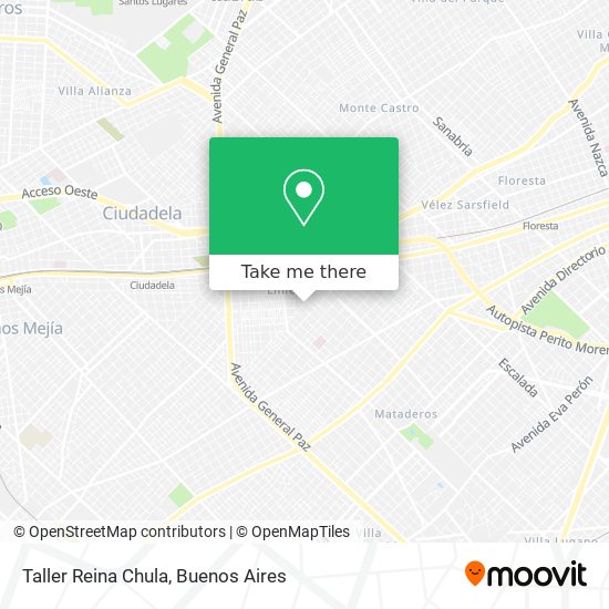 Taller Reina Chula map