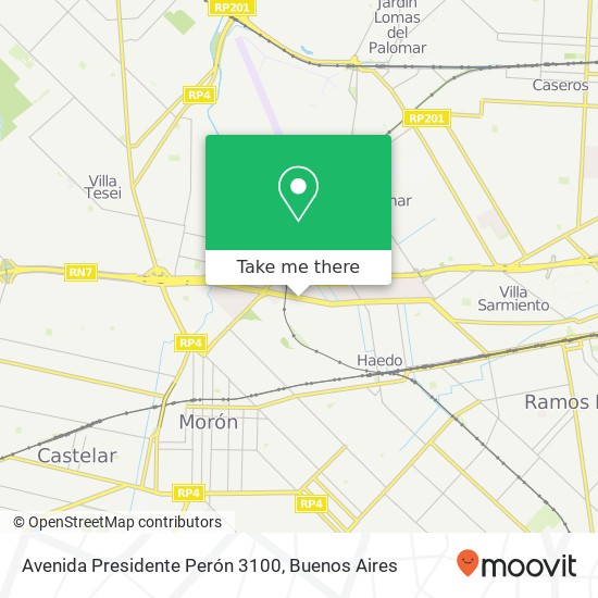 Avenida Presidente Perón 3100 map