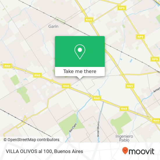 VILLA OLIVOS al 100 map