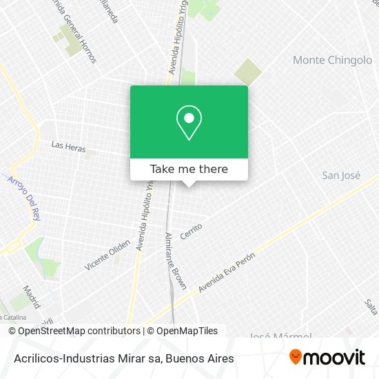 Acrilicos-Industrias Mirar sa map