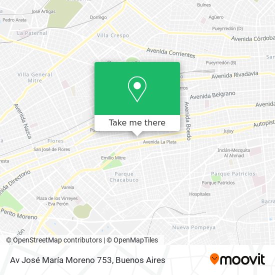 Mapa de Av  José María Moreno 753