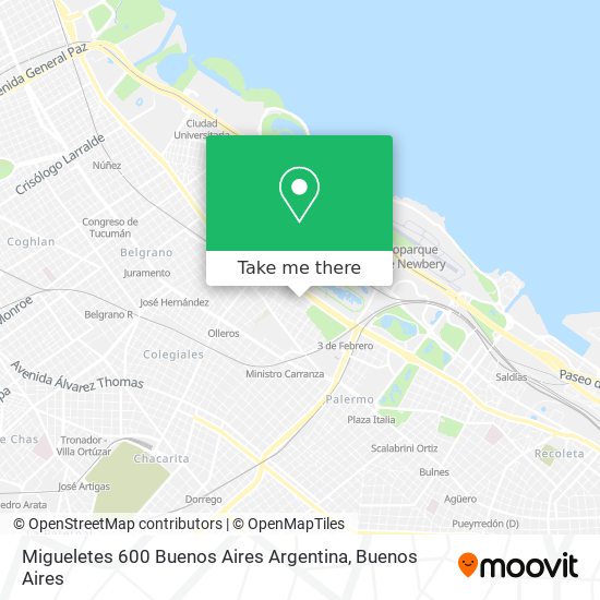 Migueletes 600  Buenos Aires  Argentina map