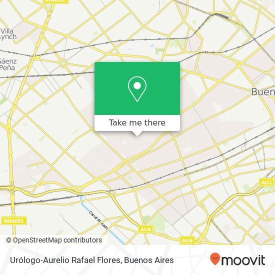 Urólogo-Aurelio Rafael Flores map