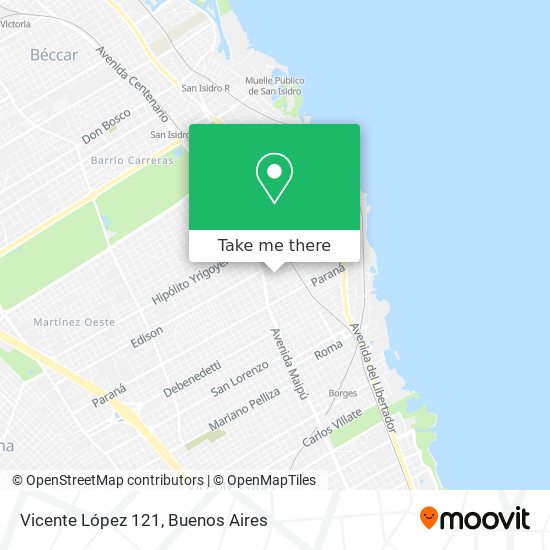 Mapa de Vicente López 121