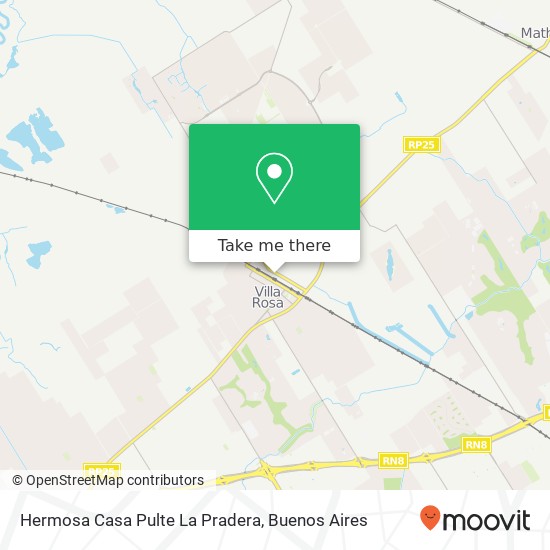 Mapa de Hermosa Casa Pulte   La Pradera