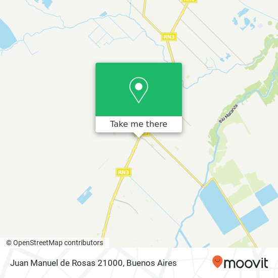 Juan Manuel de Rosas 21000 map