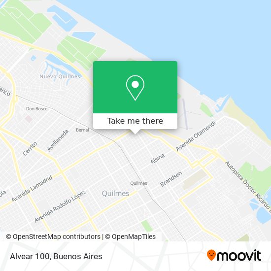 Alvear 100 map