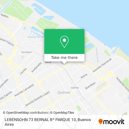 Mapa de LEBENSOHN 73 BERNAL Bº PARQUE 10