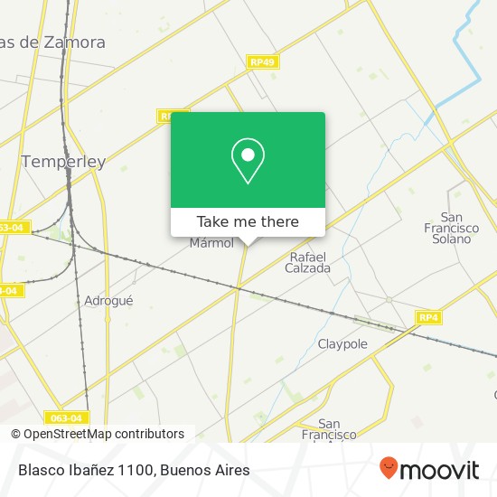 Blasco Ibañez 1100 map