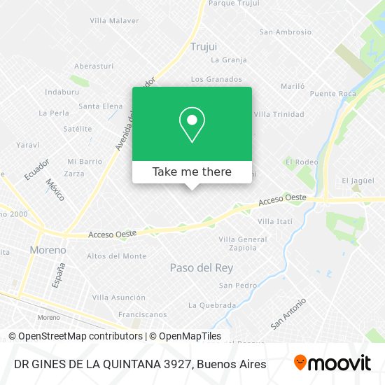 Mapa de DR  GINES DE LA QUINTANA 3927