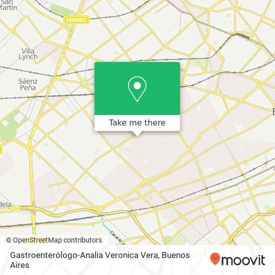 Mapa de Gastroenterólogo-Analia Veronica Vera