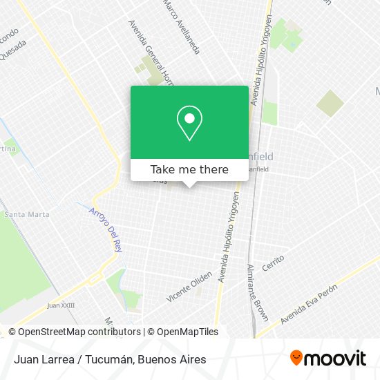 Juan Larrea / Tucumán map
