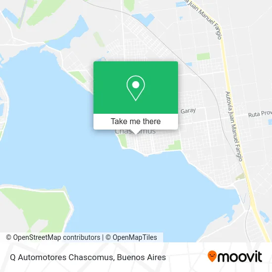 Q Automotores Chascomus map