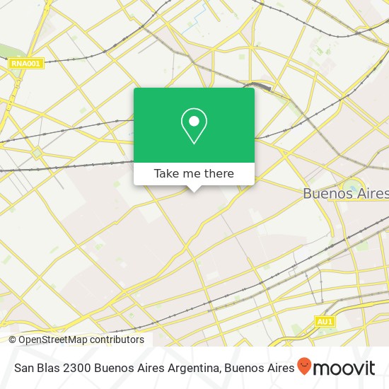 San Blas 2300  Buenos Aires  Argentina map