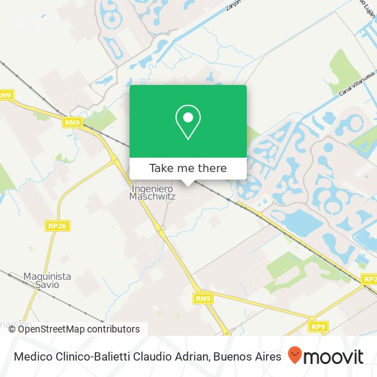 Medico Clinico-Balietti Claudio Adrian map
