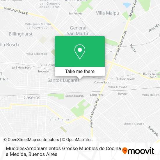 Muebles-Amoblamientos Grosso Muebles de Cocina a Medida map