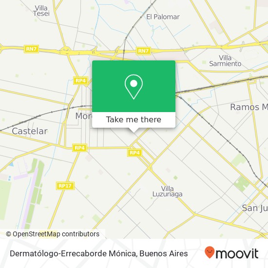 Dermatólogo-Errecaborde Mónica map