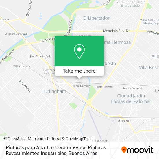 Pinturas para Alta Temperatura-Vacri Pinturas Revestimientos Industriales map