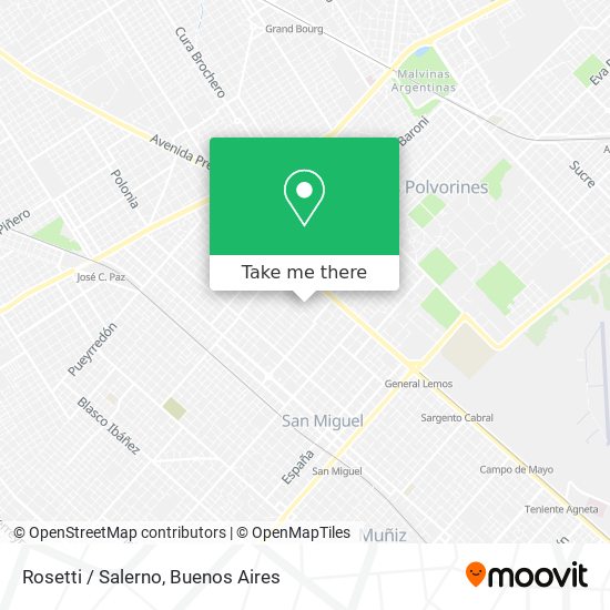 Rosetti / Salerno map