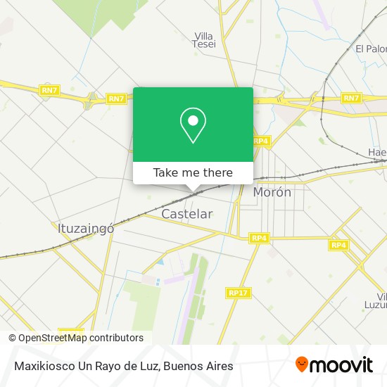 Maxikiosco Un Rayo de Luz map