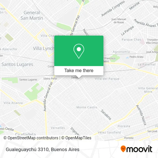 Gualeguaychú 3310 map