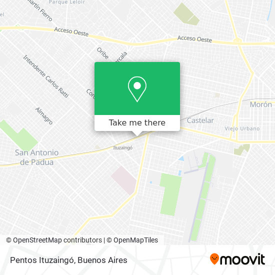 Pentos Ituzaingó map