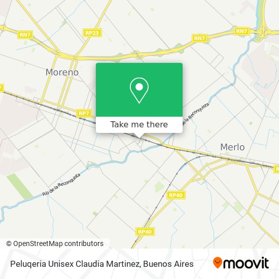 Mapa de Peluqeria Unisex Claudia Martinez