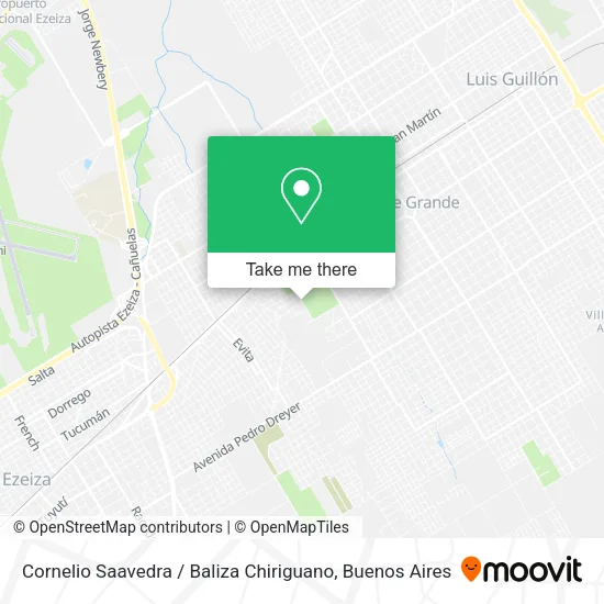 Mapa de Cornelio Saavedra / Baliza Chiriguano
